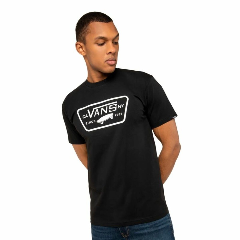 Men’s Short Sleeve T-Shirt Vans Mn Full Patch White Black