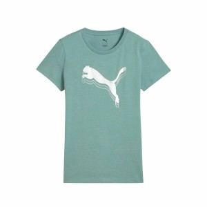 Damen Kurzarm-T-Shirt Puma Essentials MetallicGreen Moonetalli