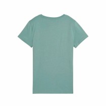 Damen Kurzarm-T-Shirt Puma Essentials MetallicGreen Moonetalli