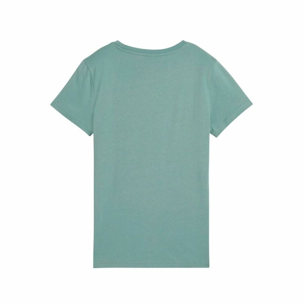 Women’s Short Sleeve T-Shirt Puma Essentials MetallicGreen Moonetalli