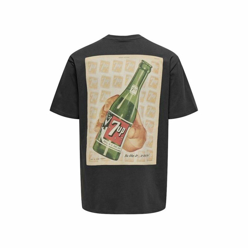 Herren Kurzarm-T-Shirt Only & Sons Ons7Up Rlx Ss Schwarz