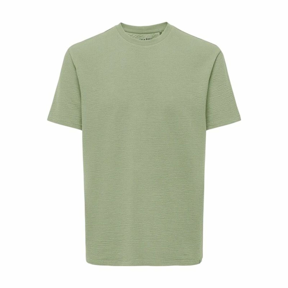 Herren Kurzarm-T-Shirt Only & Sons Onskian Life Reg Seersucker Ss