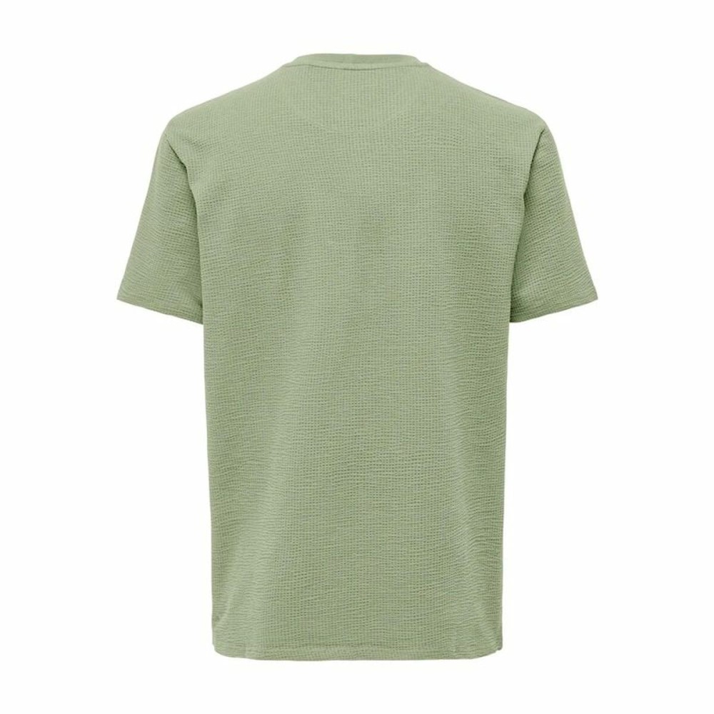 Men’s Short Sleeve T-Shirt Only & Sons Onskian Life Reg Seersucker Ss