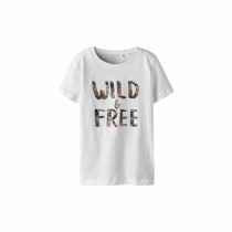 Child's Short Sleeve T-Shirt Name It Nkfvanaya Ss Noos White