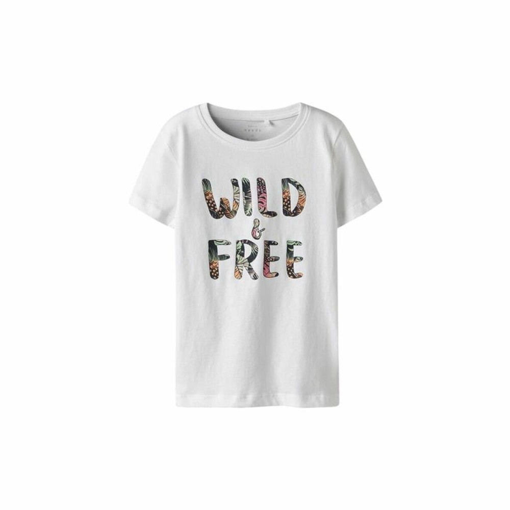Child's Short Sleeve T-Shirt Name It Nkfvanaya Ss Noos White