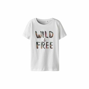 Child's Short Sleeve T-Shirt Name It Nkfvanaya Ss Noos White