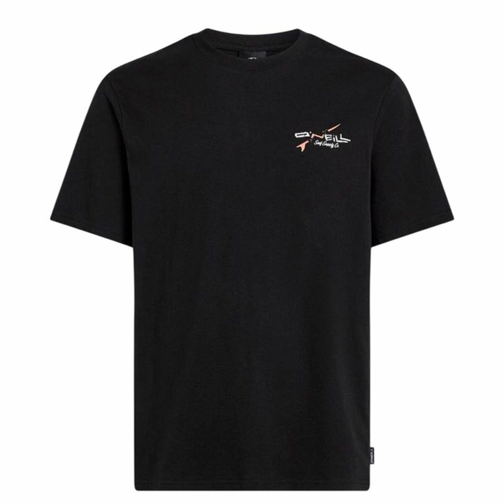 Men’s Short Sleeve T-Shirt O'Neill Retro Back Print Black