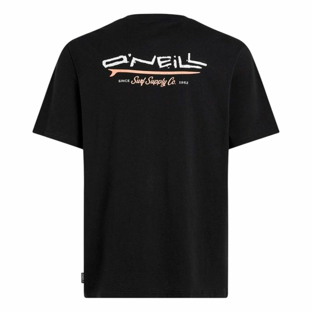 Men’s Short Sleeve T-Shirt O'Neill Retro Back Print Black