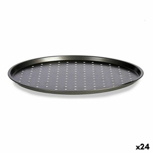 Baking tray Kinvara CK80909-1 Grey Carbon steel 33 x 1 x 33 cm Pizza (24 Units)