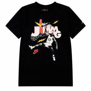 Child's Short Sleeve T-Shirt Jordan Mj Jamming Ss Black
