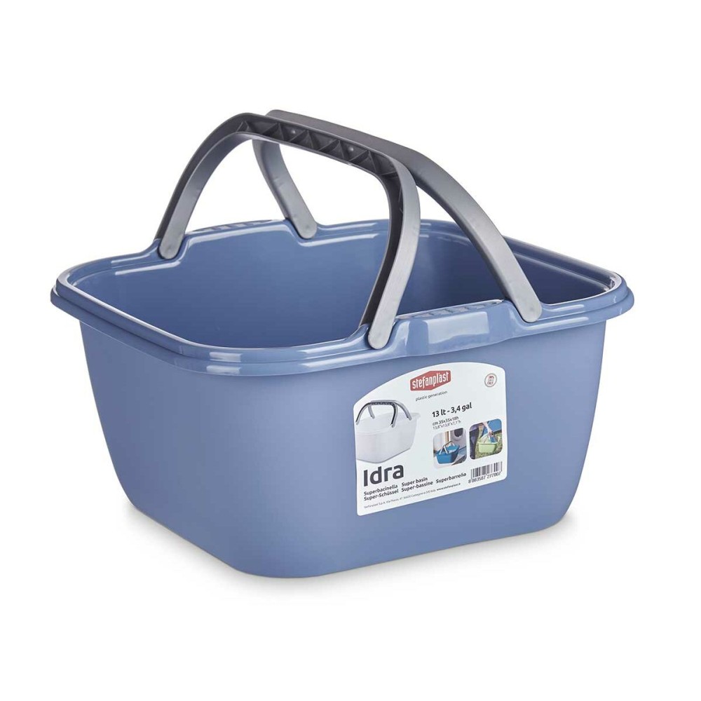 Panier Multi-usages Stefanplast Plastique 13 L 36 x 18 x 34,5 cm Avec des poignées (48 Unités)