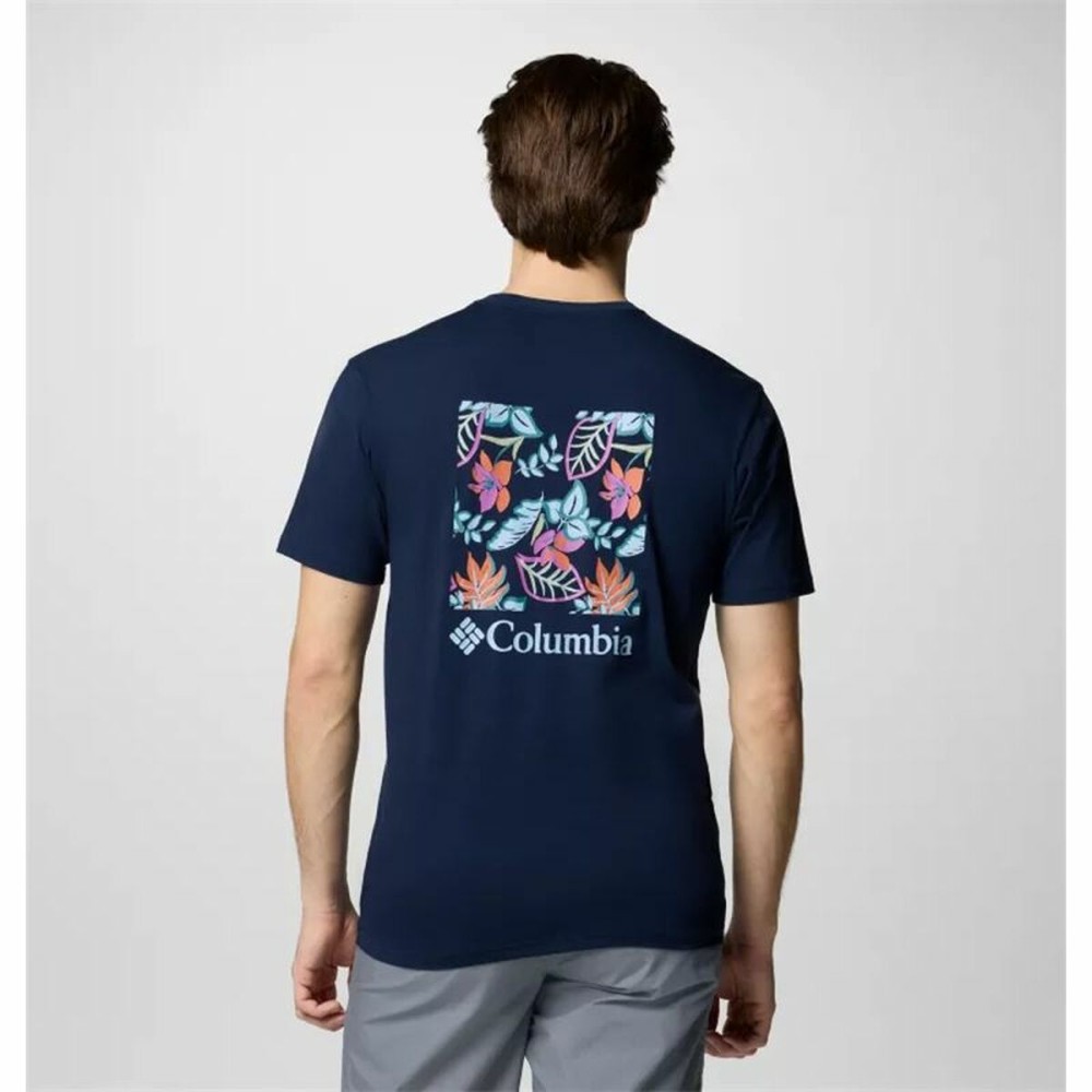 T-shirt à manches courtes homme Columbia North Cascades™ Sleeve Bleu foncé