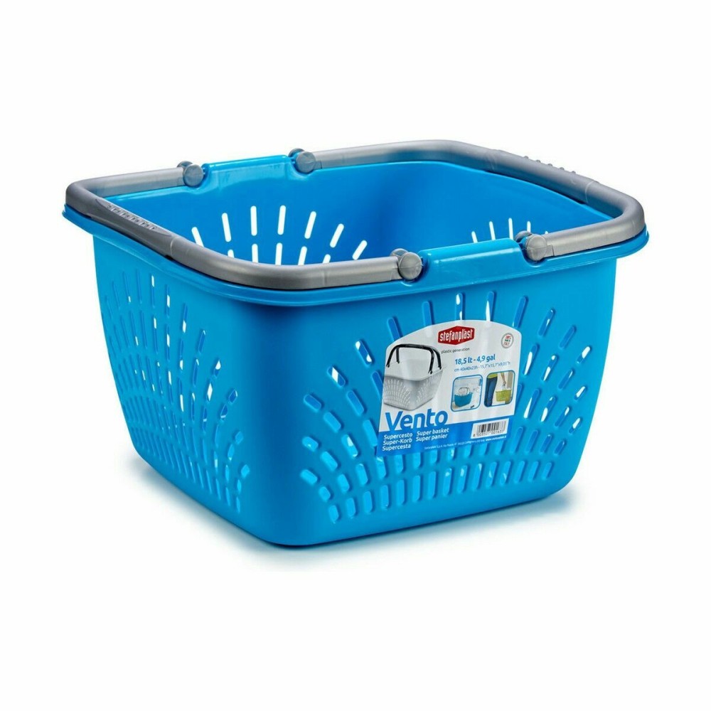 Multi-purpose basket Stefanplast Brown Plastic 18 L 39 x 21,5 x 39 cm With handles (30 Units)