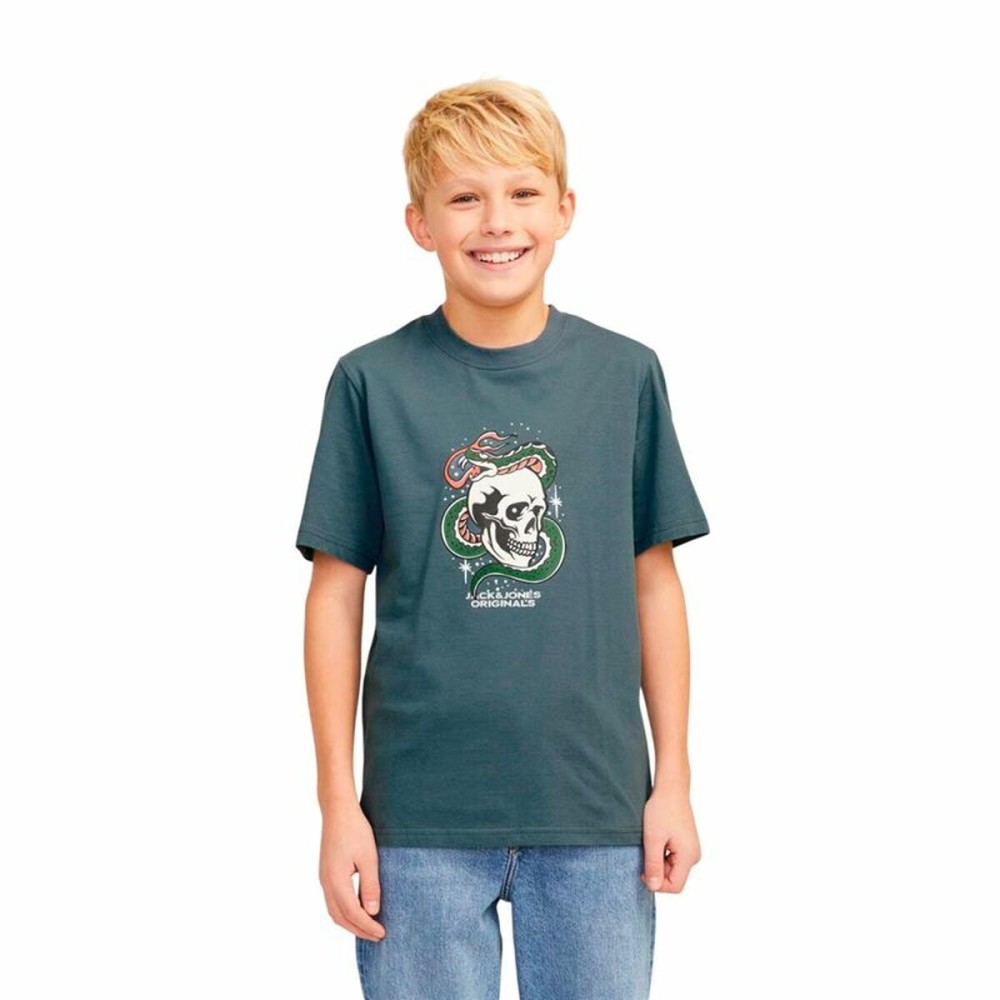 Kurzarm-T-Shirt für Kinder Jack & Jones Joranatomy Skull Ss Crew Neck