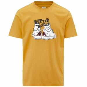 Herren Kurzarm-T-Shirt Kappa Glabu Tbar Gold