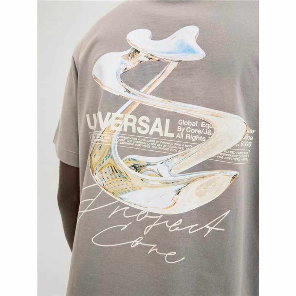 Herren Kurzarm-T-Shirt Jack & Jones Jcodynamic Dust Ss Crew Neck Hellbraun
