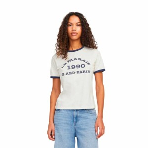 Damen Kurzarm-T-Shirt Jack & Jones Jxperle Reg Fit Weiß
