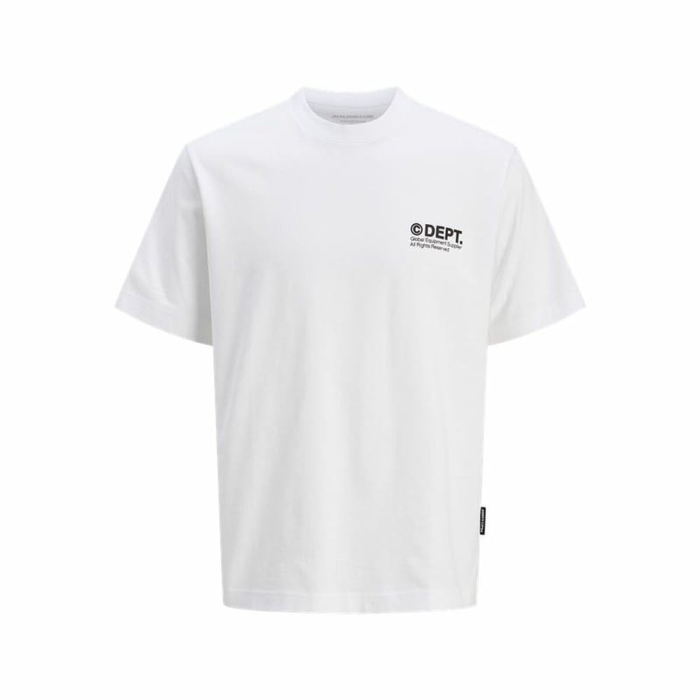 Herren Kurzarm-T-Shirt Jack & Jones Jcodynamic Dust Ss Crew Weiß