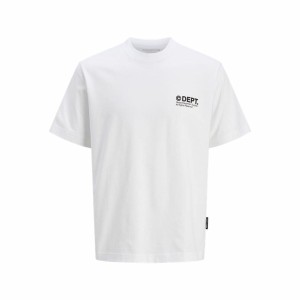 Herren Kurzarm-T-Shirt Jack & Jones Jcodynamic Dust Ss Crew Weiß