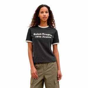 Damen Kurzarm-T-Shirt Jack & Jones Jxperle Reg Fit Schwarz