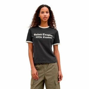 Women’s Short Sleeve T-Shirt Jack & Jones Jxperle Reg Fit Black