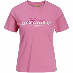 Damen Kurzarm-T-Shirt Jack & Jones Jxamy Reg Rosa
