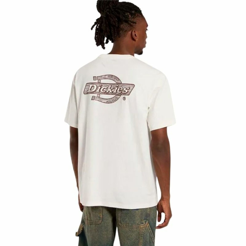 Herren Kurzarm-T-Shirt Dickies Wood Logo Weiß