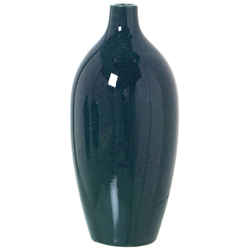 Vase Alexandra House Living Vert foncé Céramique 14 x 14 x 27 cm