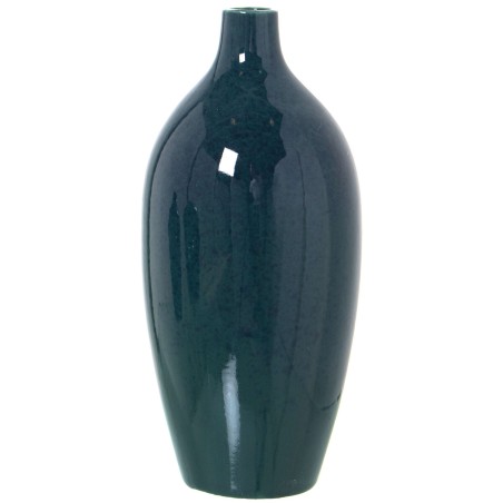 Vase Alexandra House Living Dunkelgrün aus Keramik 14 x 14 x 27 cm