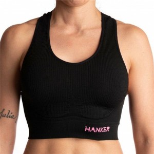Women’s Sports Top Hanker Cane Black Running