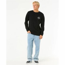 Sweat sans capuche homme Rip Curl Stapler Crew Noir