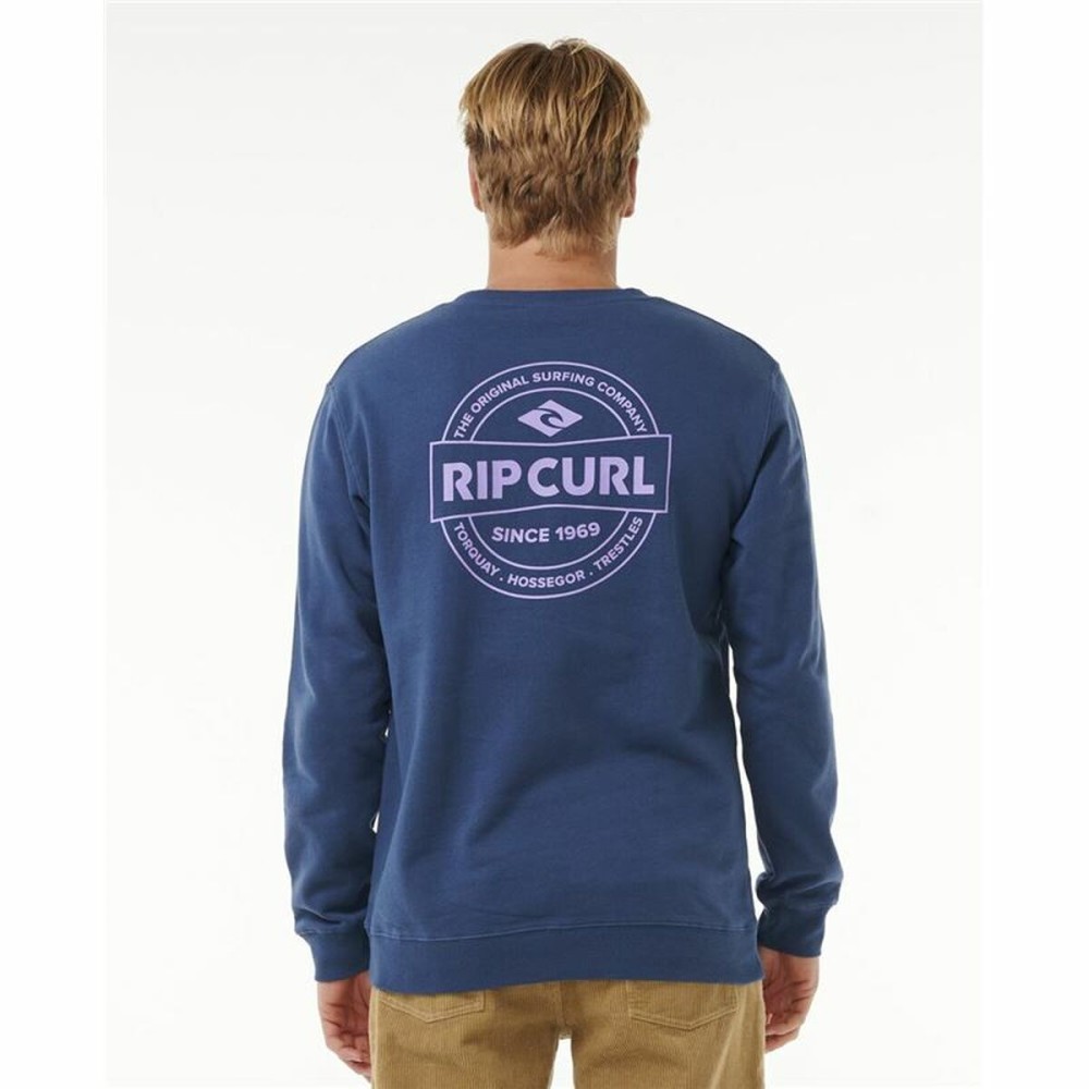 Sweat sans capuche homme Rip Curl Stapler Crew Bleu
