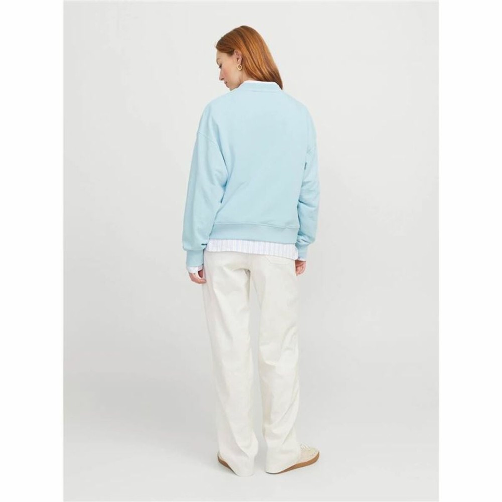 Damen Sweater ohne Kapuze Jack & Jones Jxalfa Rlx Lsw Hellblau