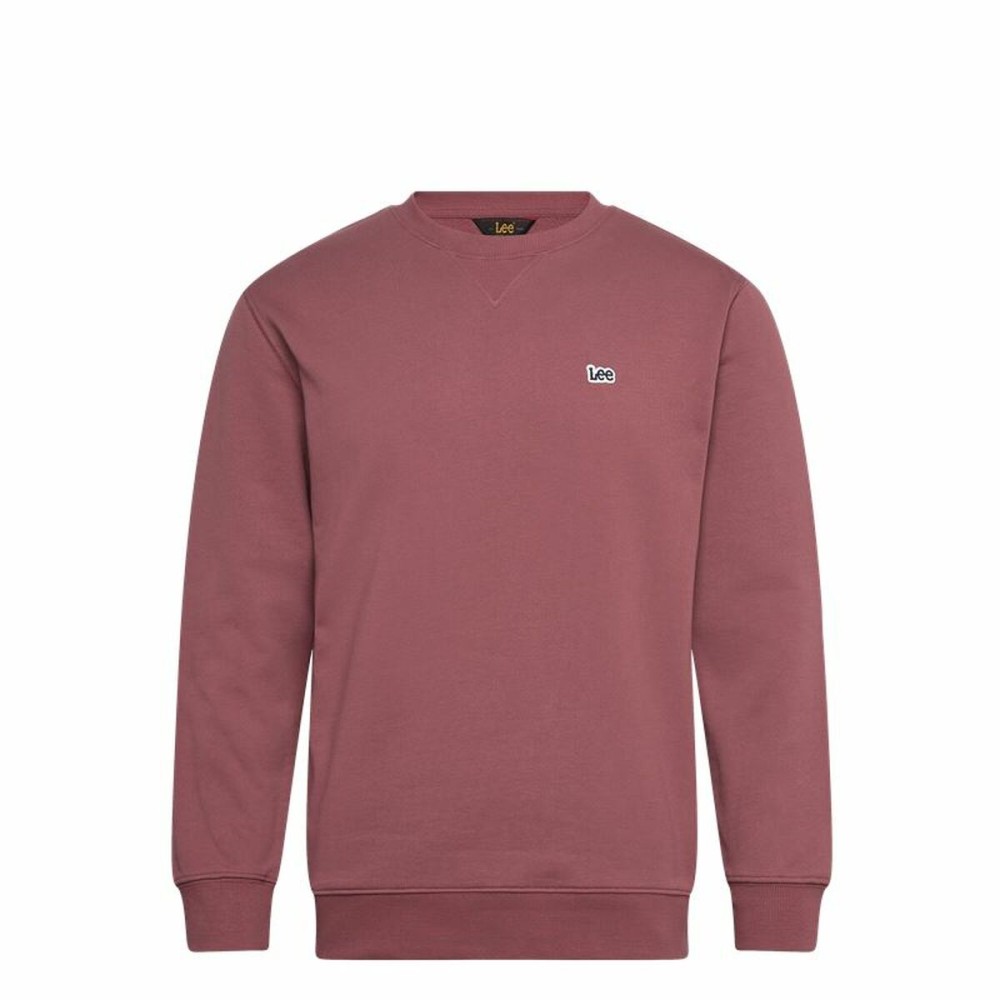 Herren Sweater ohne Kapuze Lee Lee Patch Crew Sws Karmesinrot