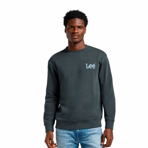 Herren Sweater ohne Kapuze Lee Wobbly Lee Sws Schwarz Dunkelgrau