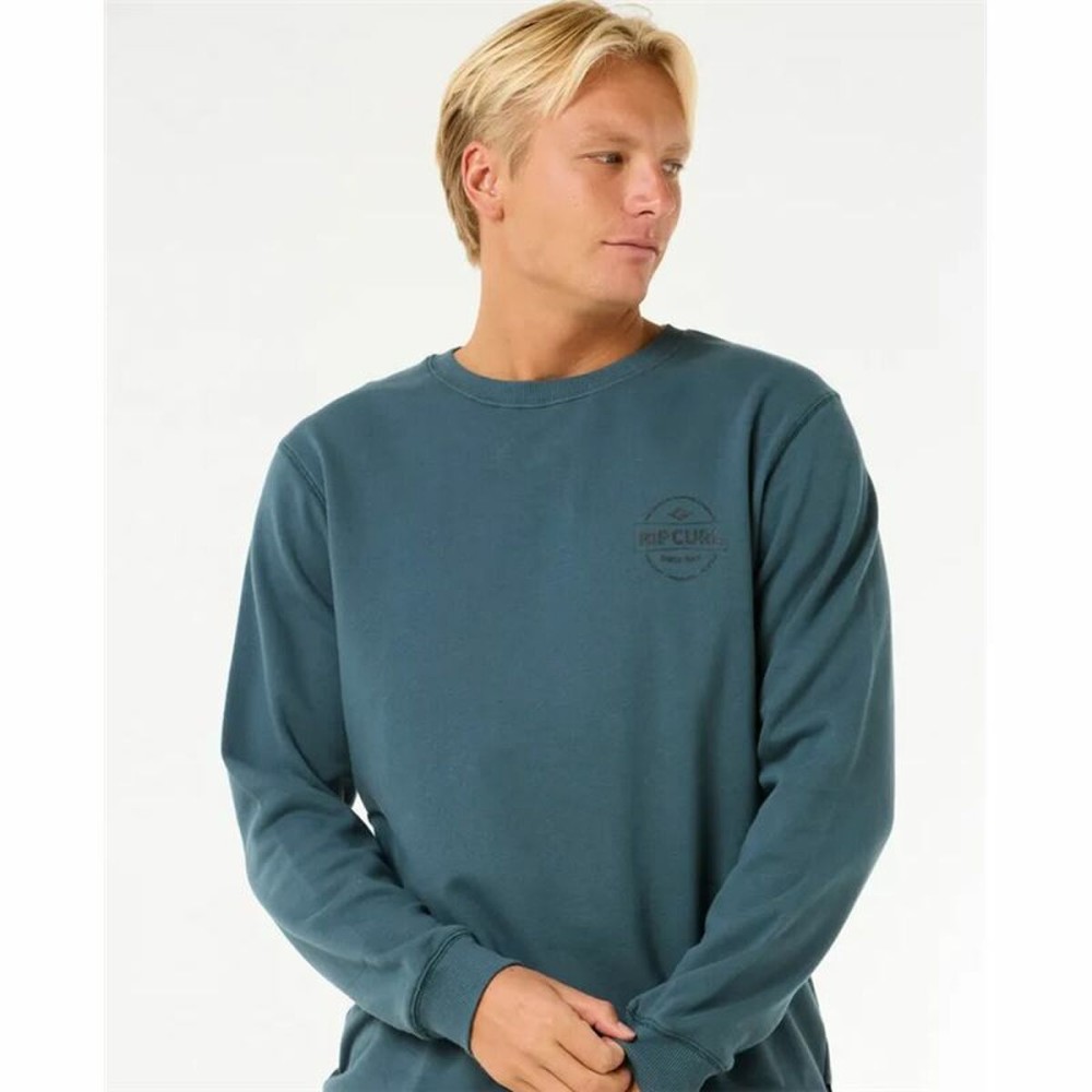 Sweat sans capuche homme Rip Curl Stapler Crew Bleu