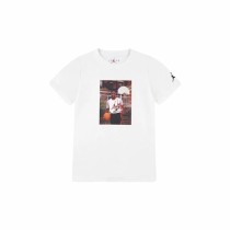 T-shirt à manches courtes enfant Jordan Jdb Mj Brand Photo Ss Crew Blanc