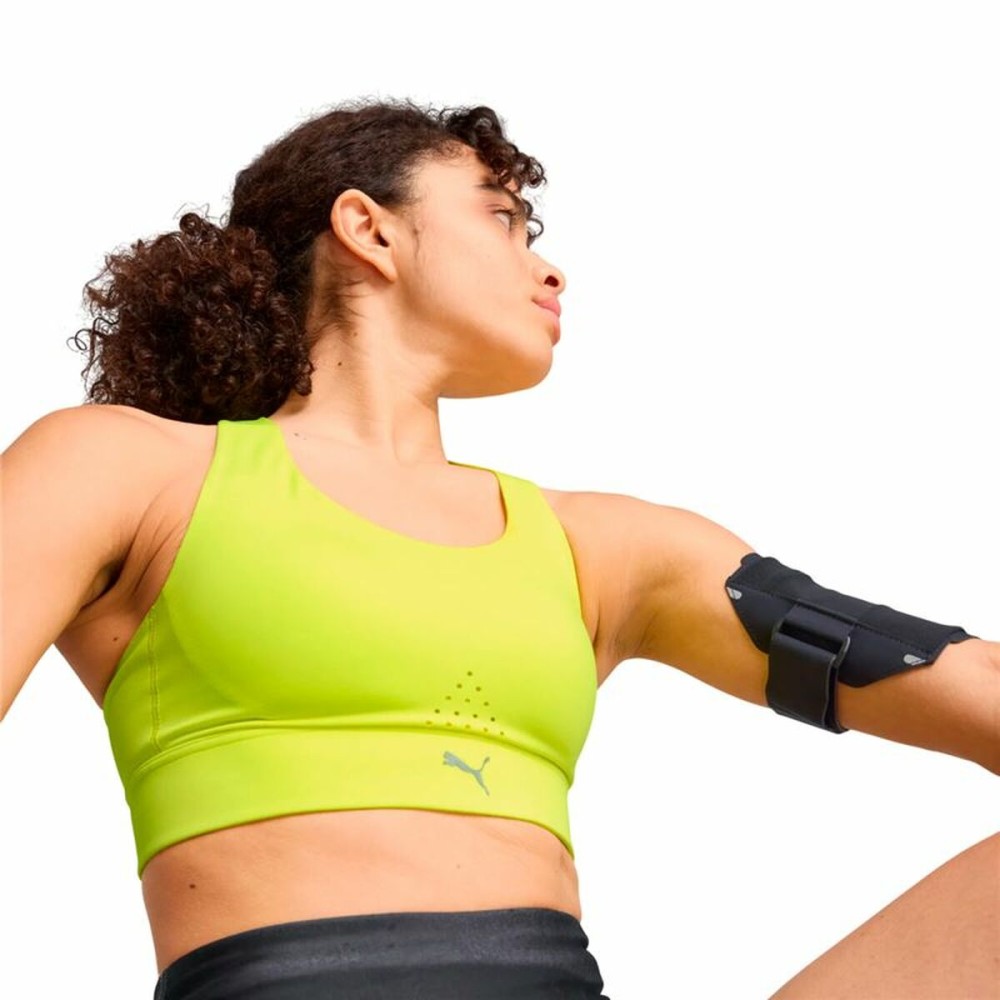 Soutien-gorge de Sport Puma Pwrbreathe Run Jaune