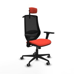 Office Chair with Headrest Mardos Piqueras y Crespo D036G2H Dark Orange