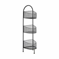 Étagère Noir Métal 21,2 x 97 x 28,5 cm (4 Unités)