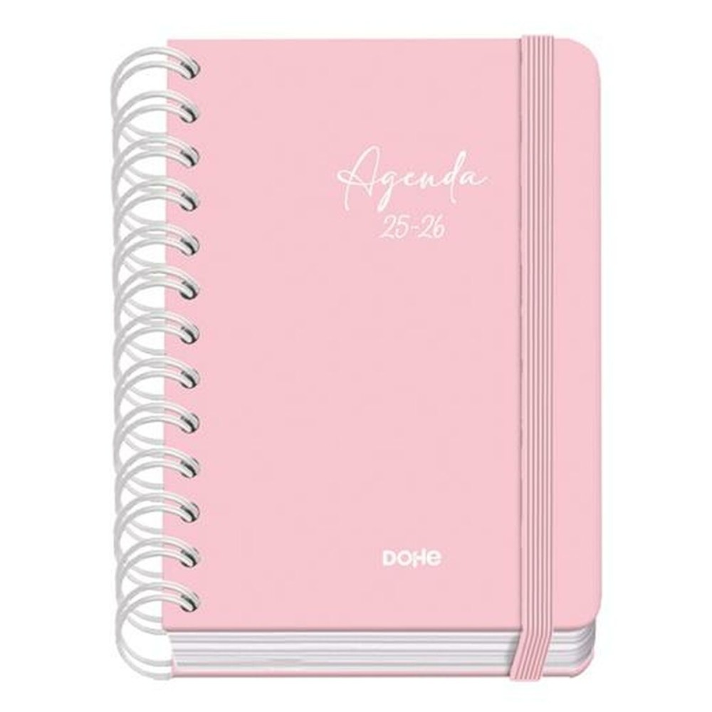 Agenda DOHE SERENITY WIRE´O Rose A6 120 x 170 mm 2025-2026 (20 Unités)