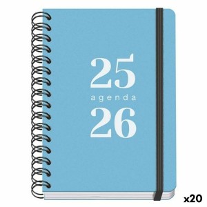 Agenda DOHE GRAMMAR Bleu A5 150 x 210 mm 2025-2026 (20 Unités)