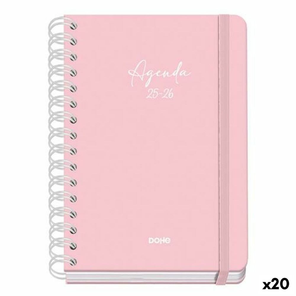Agenda DOHE SERENITY WIRE´O Rose A5 150 x 210 mm 2025-2026 (20 Unités)