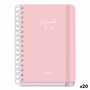 Agenda DOHE SERENITY WIRE´O Rose A5 150 x 210 mm 2025-2026 (20 Unités)