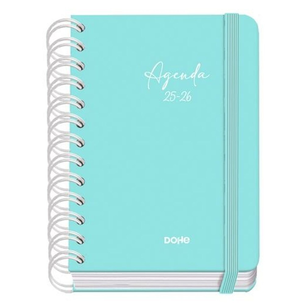 Agenda DOHE SERENITY WIRE´O Vert A6 120 x 170 mm 2025-2026 (20 Unités)