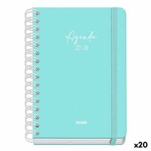 Agenda DOHE SERENITY WIRE´O Vert A5 150 x 210 mm 2025-2026 (20 Unités)
