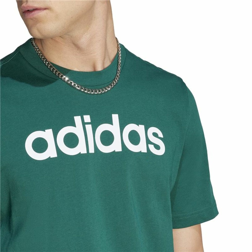 Herren Kurzarm-T-Shirt Adidas Linear Sj Olive S
