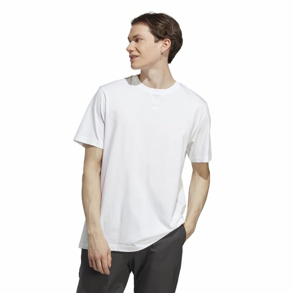 Herren Kurzarm-T-Shirt Adidas M All Szn T Weiß L