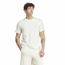 Herren Kurzarm-T-Shirt Adidas Essentials 3 Bandas Weiß L