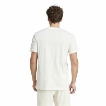 Herren Kurzarm-T-Shirt Adidas Essentials 3 Bandas Weiß L